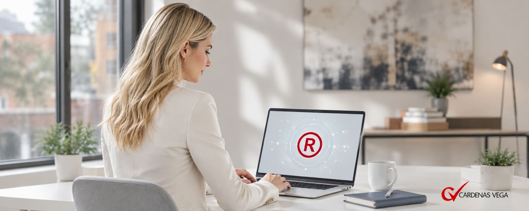 What is a trademark and why is it important to protect it? Business owner researching information on trademark protection